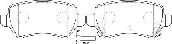 FIT FP1362 - Brake Pad Set, disc brake autospares.lv