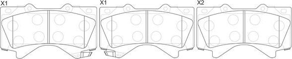 FIT FP1303 - Brake Pad Set, disc brake autospares.lv