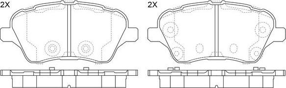 FIT FP1388 - Brake Pad Set, disc brake autospares.lv