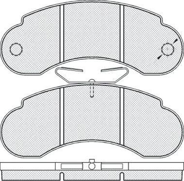 FIT FP1233 - Brake Pad Set, disc brake autospares.lv