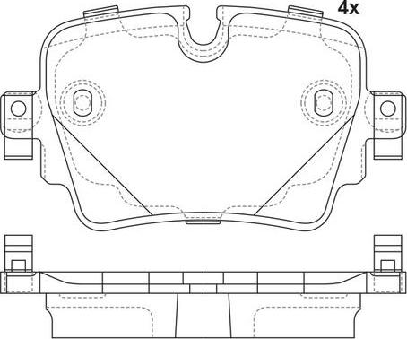 FIT FP1752 - Brake Pad Set, disc brake autospares.lv