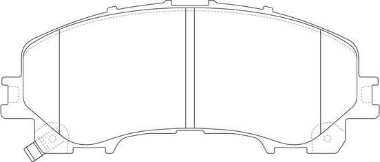 FIT FP1736 - Brake Pad Set, disc brake autospares.lv