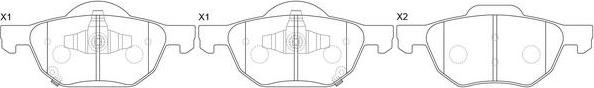 FIT FP8184 - Brake Pad Set, disc brake autospares.lv