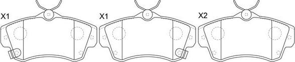 FIT FP3392 - Brake Pad Set, disc brake autospares.lv