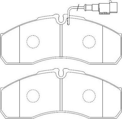 FIT FP3345E - Brake Pad Set, disc brake autospares.lv