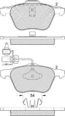 FIT FP3265E - Brake Pad Set, disc brake autospares.lv