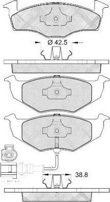 FIT FP3262E - Brake Pad Set, disc brake autospares.lv