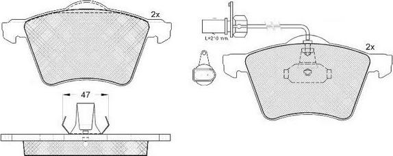 FIT FP3271E - Brake Pad Set, disc brake autospares.lv