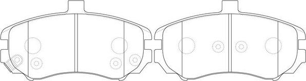 FIT FP2437 - Brake Pad Set, disc brake autospares.lv