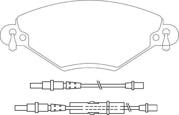 SCT-MANNOL SP 421 - Brake Pad Set, disc brake autospares.lv