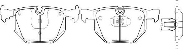 FIT FP2255 - Brake Pad Set, disc brake autospares.lv