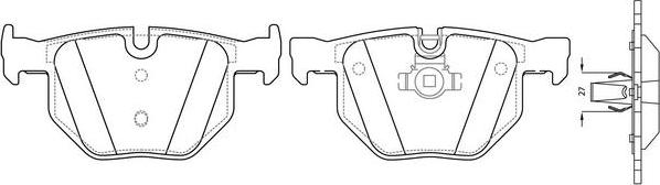 FIT FP2253E - Brake Pad Set, disc brake autospares.lv