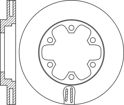 FIT FR0943V - Brake Disc autospares.lv