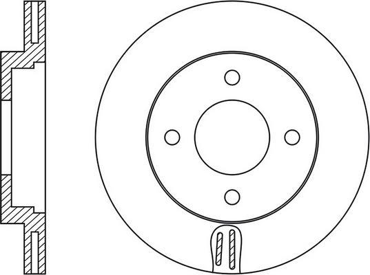 FIT FR0953V - Brake Disc autospares.lv