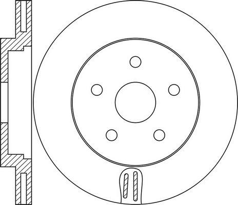 FIT FR0963V - Brake Disc autospares.lv