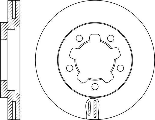 FIT FR0908V - Brake Disc autospares.lv