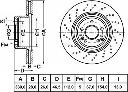 FIT FR0989DSET - Brake Disc autospares.lv