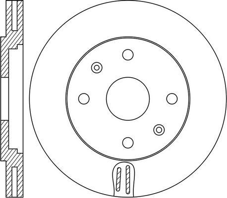 FIT FR0980V - Brake Disc autospares.lv