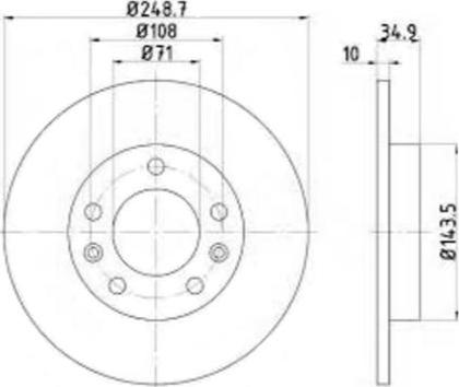 FIT FR0988 - Brake Disc autospares.lv