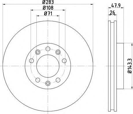 FIT FR0987V - Brake Disc autospares.lv