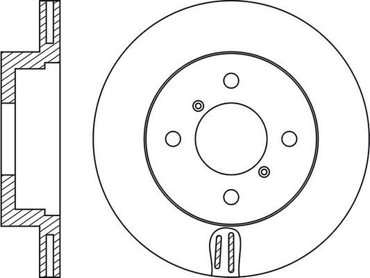 FIT FR0920V - Brake Disc autospares.lv