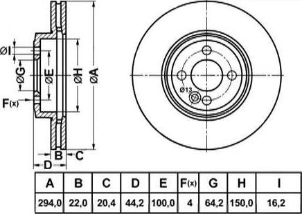 FIT FR0979V - Brake Disc autospares.lv