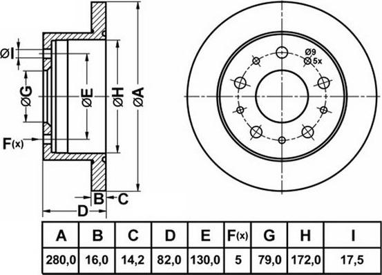 FIT FR0975 - Brake Disc autospares.lv