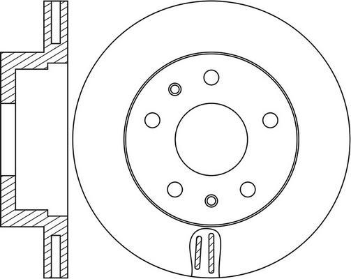 FIT FR0971V - Brake Disc autospares.lv