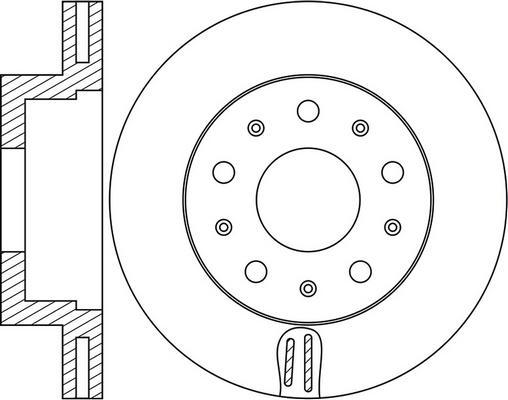 FIT FR0973V - Brake Disc autospares.lv