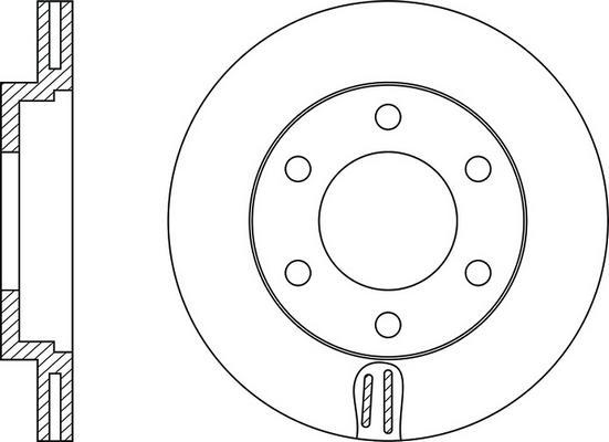 FIT FR0445V - Brake Disc autospares.lv