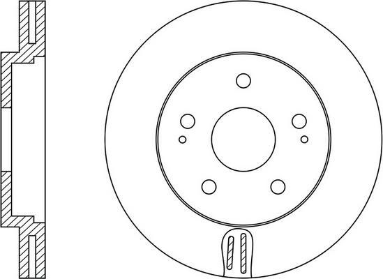 FIT FR0458V - Brake Disc autospares.lv