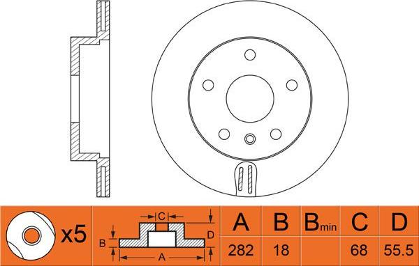 FIT FR0406V - Brake Disc autospares.lv