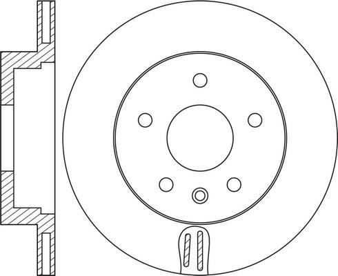 FIT FR0406V - Brake Disc autospares.lv