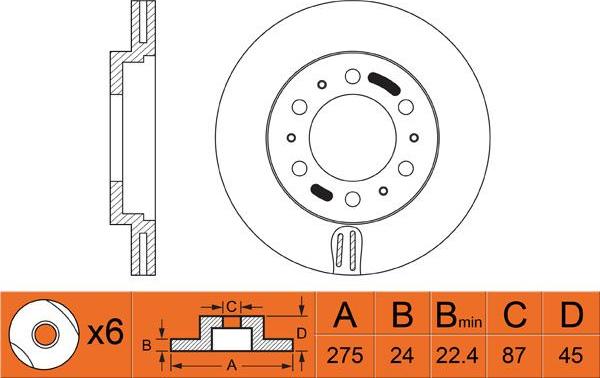 FIT FR0408V - Brake Disc autospares.lv