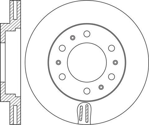 FIT FR0408V - Brake Disc autospares.lv