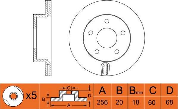 FIT FR0412V - Brake Disc autospares.lv