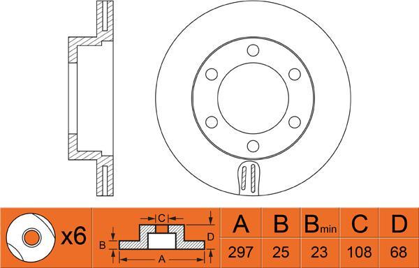 FIT FR0430V - Brake Disc autospares.lv