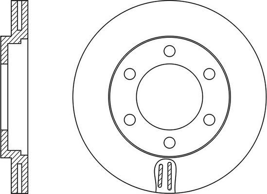 FIT FR0437V - Brake Disc autospares.lv