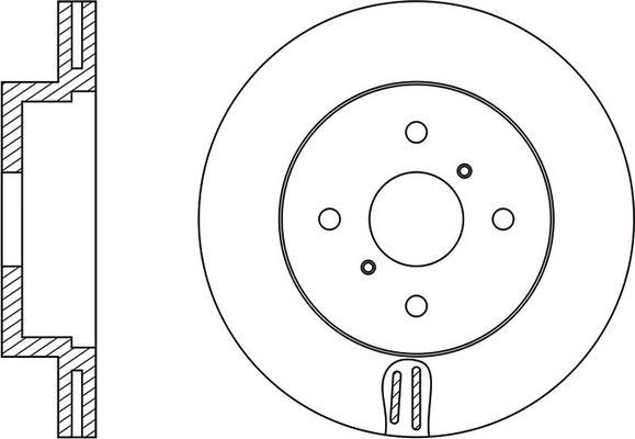 FIT FR0474V - Brake Disc autospares.lv