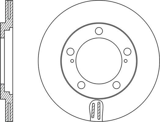 FIT FR0596V - Brake Disc autospares.lv