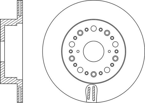 FIT FR0593V - Brake Disc autospares.lv