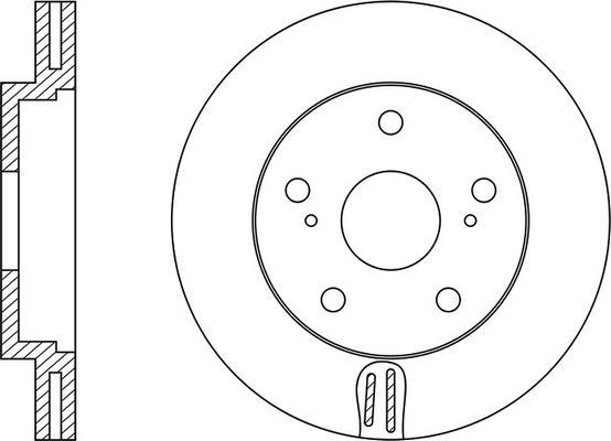 FIT FR0540V - Brake Disc autospares.lv