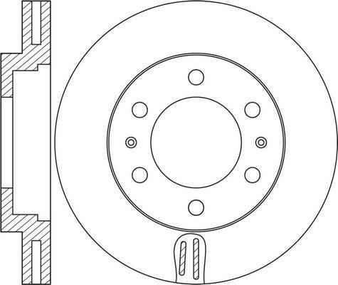 FIT FR0562V - Brake Disc autospares.lv