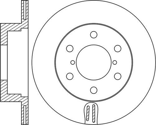 FIT FR0511V - Brake Disc autospares.lv