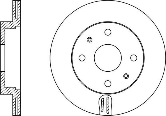 FIT FR0586V - Brake Disc autospares.lv