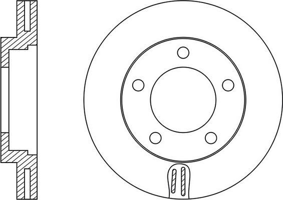 FIT FR0580V - Brake Disc autospares.lv