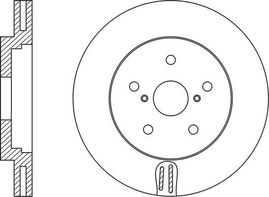 Quinton Hazell BDC5787 - Brake Disc autospares.lv