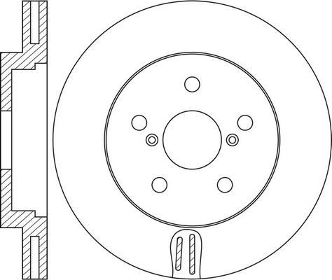 FIT FR0576V - Brake Disc autospares.lv