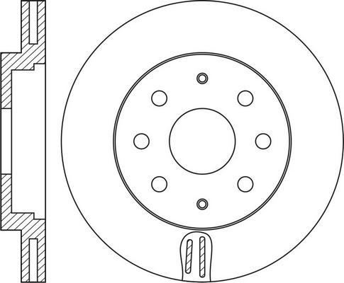 FIT FR0697V - Brake Disc autospares.lv