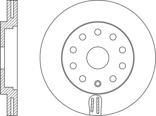 FIT FR0659V - Brake Disc autospares.lv